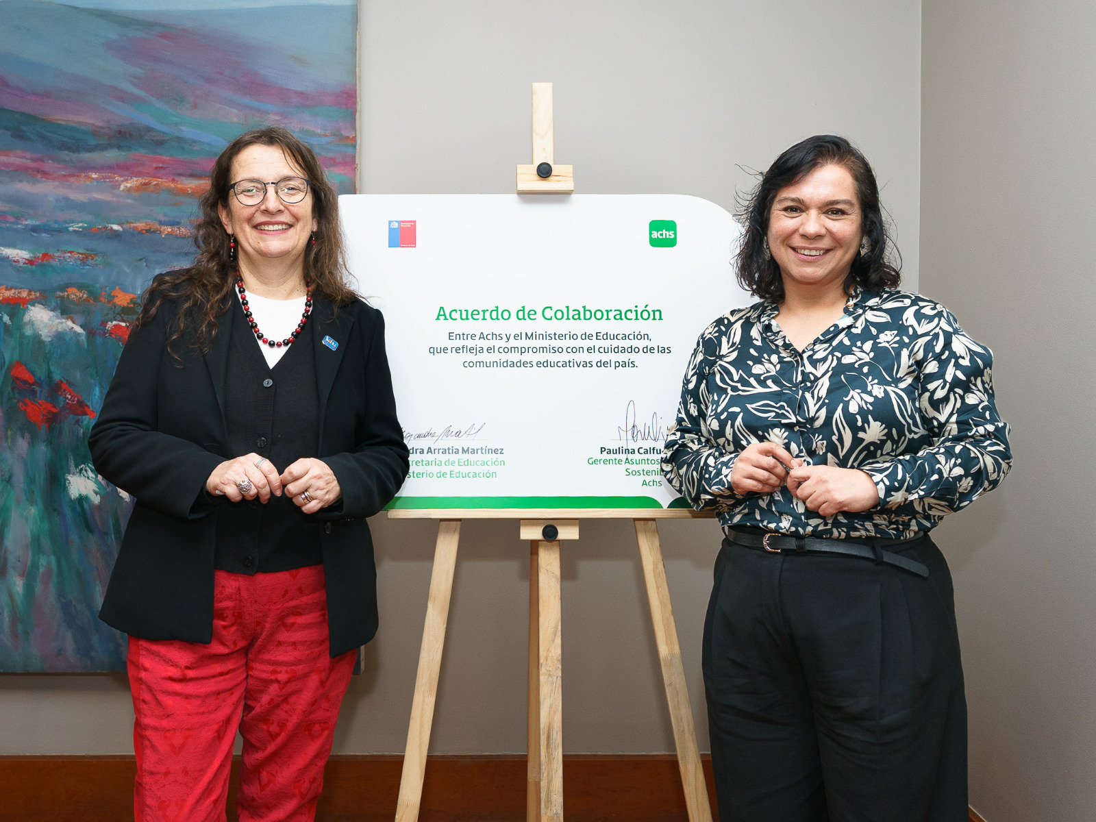 Achs y Ministerio de Educación firman convenio para fortalecer la ...