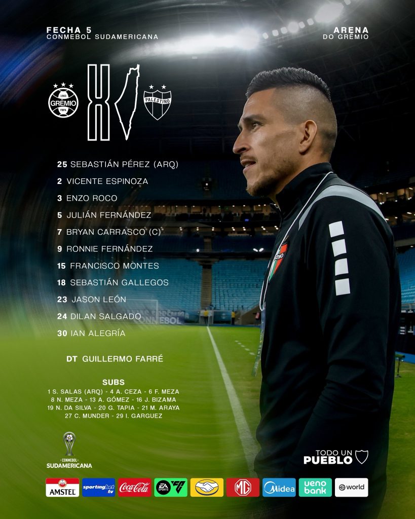 Se acabó el sueño copero de Palestino: perdió ante Gremio y quedó eliminado 8 HIzEH3QWcAAuEY3