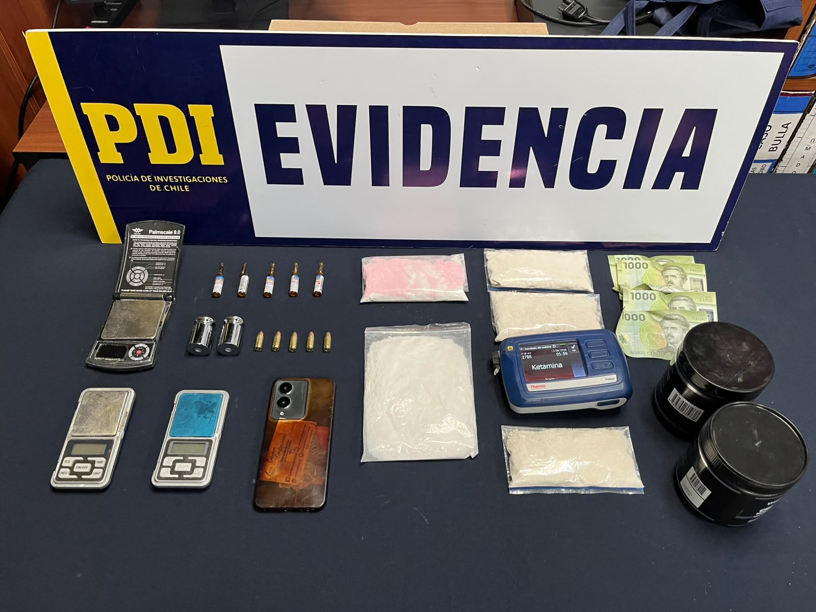 PDI San Antonio detiene a imputado que traficaba ketamina y fentanilo