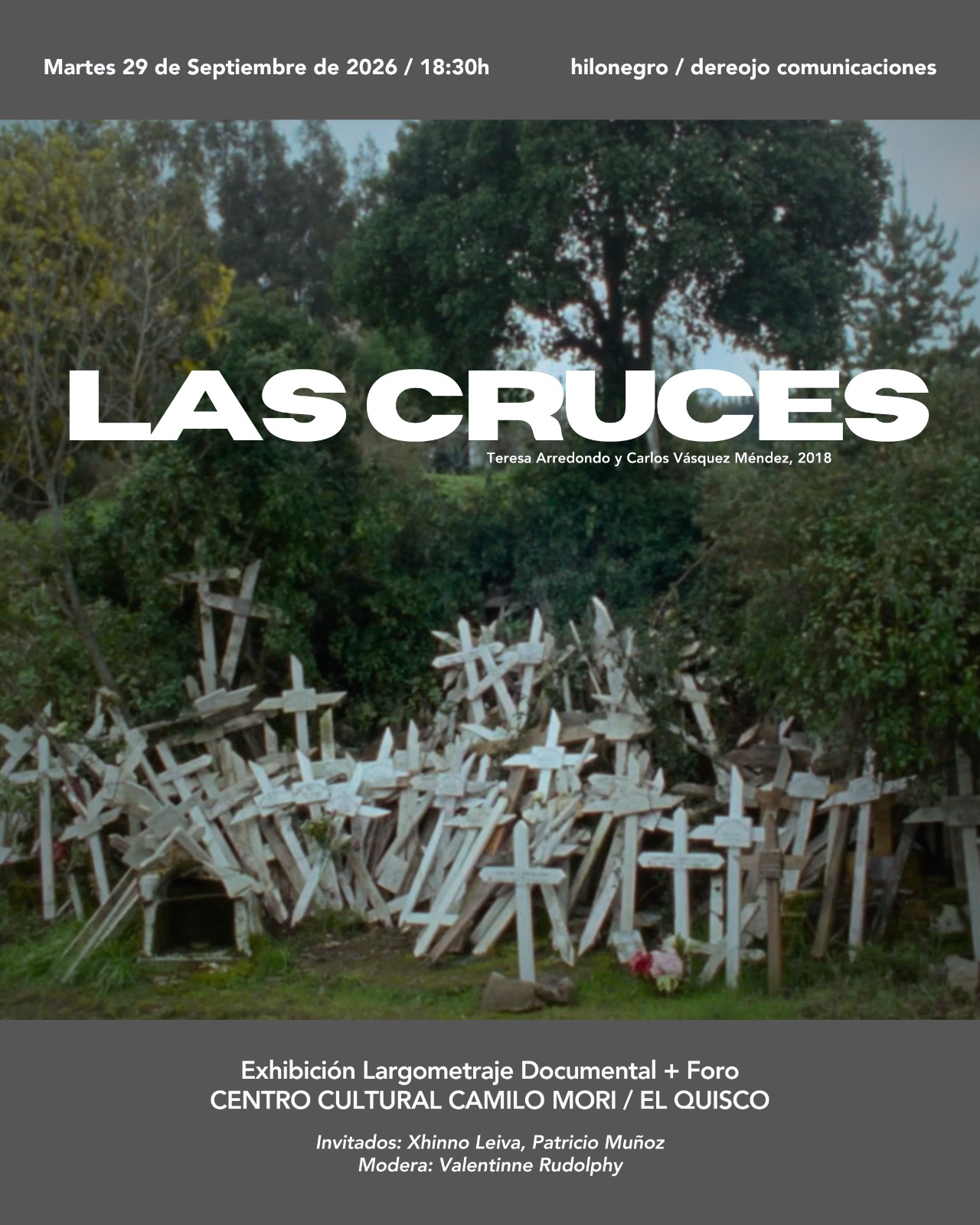 HiloNegro presenta el premiado documental “Las Cruces” en nueva jornada de circulación audiovisual